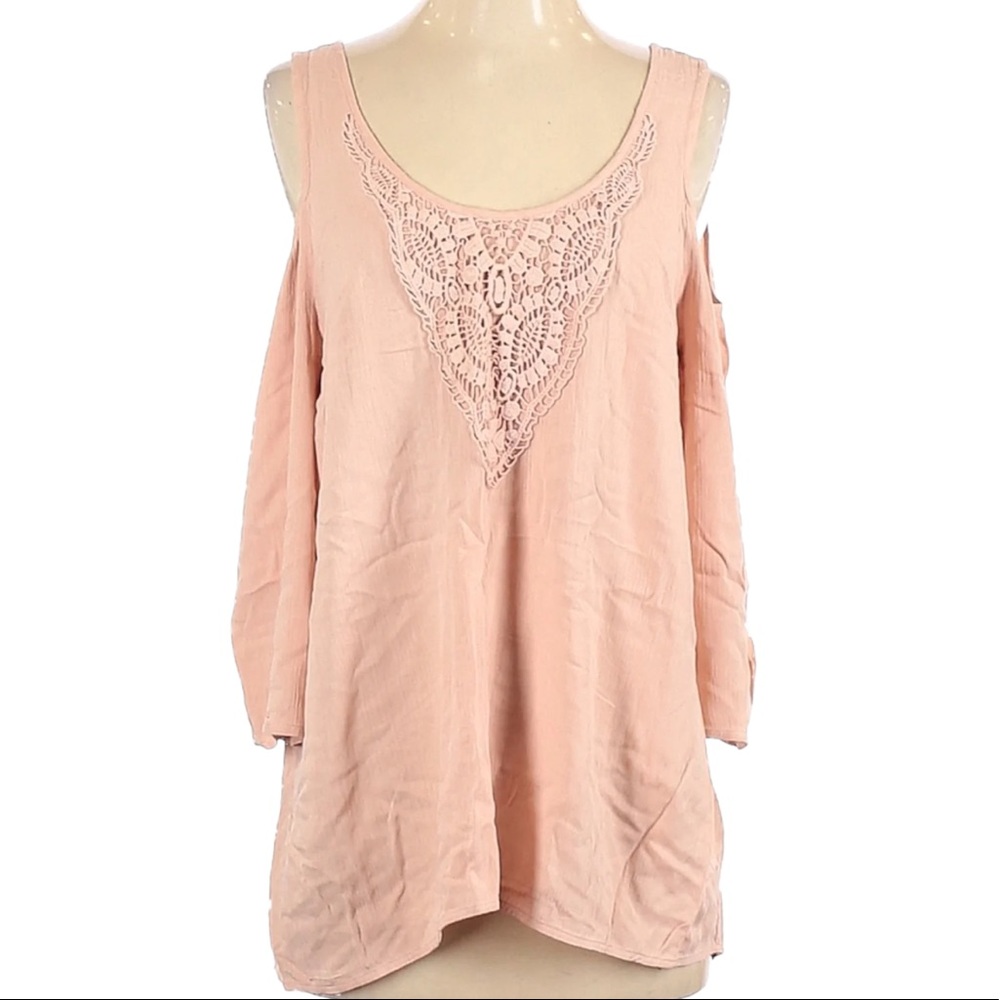 DR2 Daniel Rainn Blouse Size Small Boho Pink